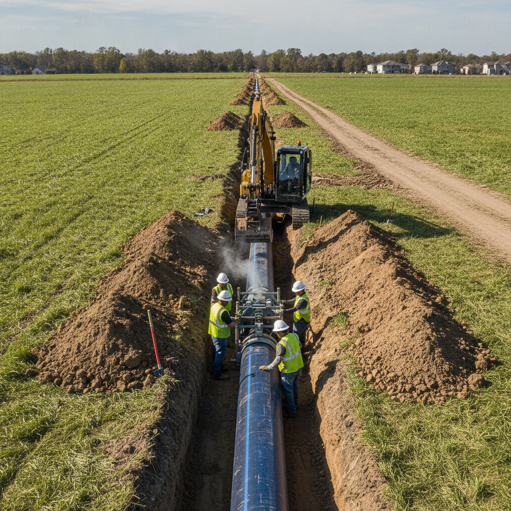 Wastewater Force Main Installation